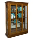 Latonia 3 Door Curio Cabinet with Sliding Doors