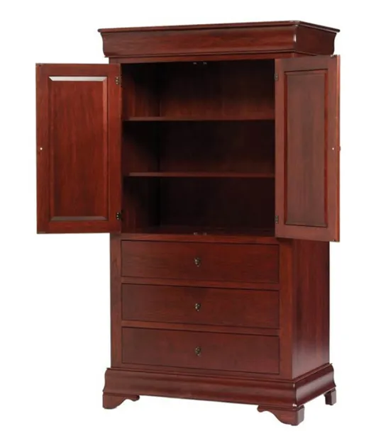 Louis Phillipe 2 Door 3 Drawer Armoire