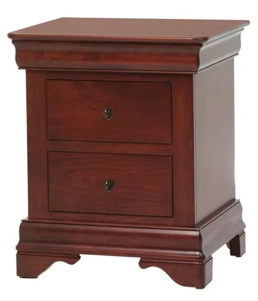 Louis Phillipe 3 Drawer Night Stand