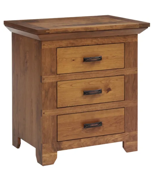 Redmond Wellington 28" 3 Drawer Night Stand