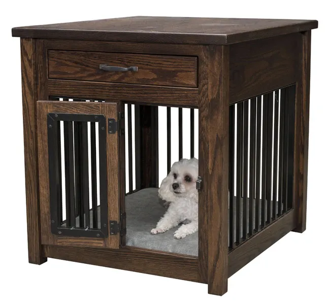 Macy Pet End Table with Aluminum Slats