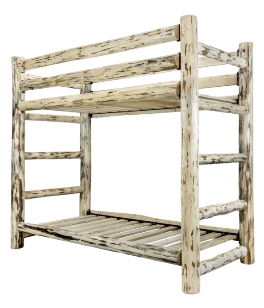 Montana Log Bunk Bed - Twin/Twin