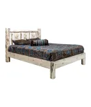 Montana Platform Bed with Laser Engraved Design