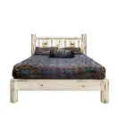 Montana Platform Bed with Laser Engraved Design