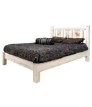 Homestead Platform Bed with Laser Engraved Design