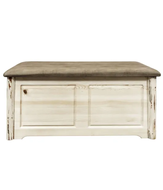 Montana Small Blanket Chest with Upholstered Top