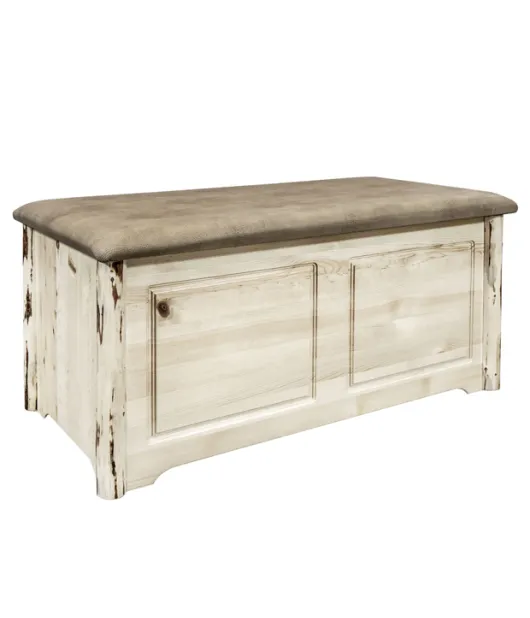 Montana Small Blanket Chest with Upholstered Top