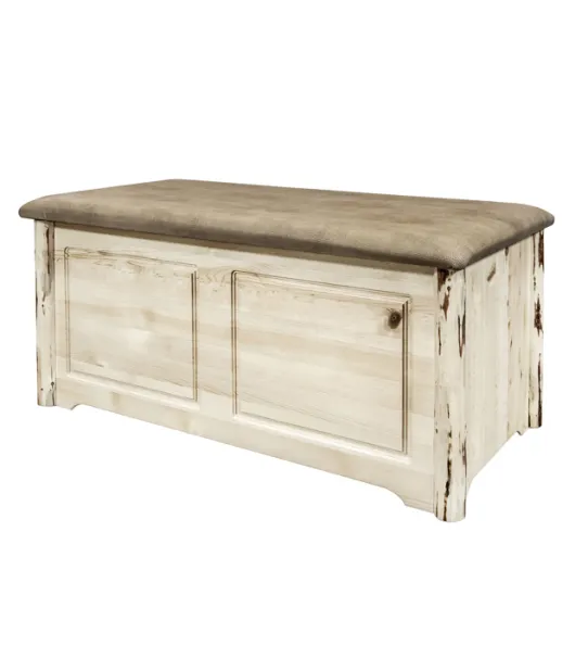 Montana Small Blanket Chest with Upholstered Top