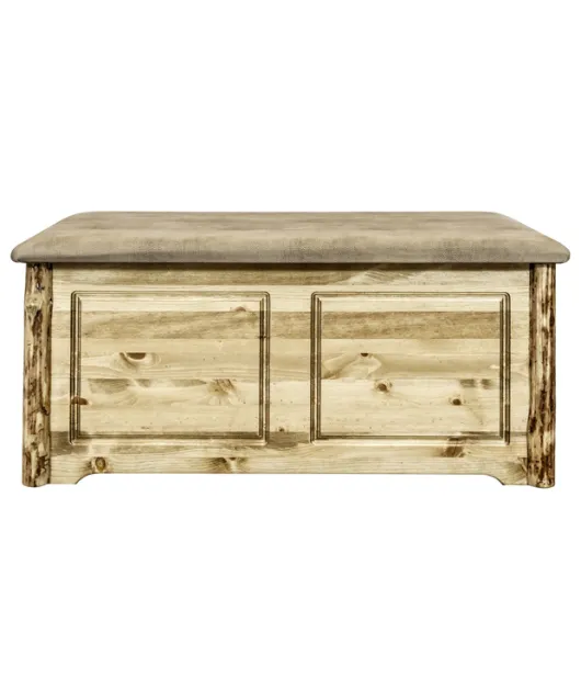 Glacier Country Small Blanket Chest with Upholstered Top