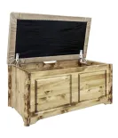 Glacier Country Small Blanket Chest with Upholstered Top