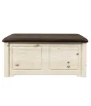 Glacier Country Small Blanket Chest with Upholstered Top