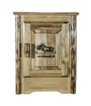 Glacier Country Accent Cabinet with Laser Engraved Design