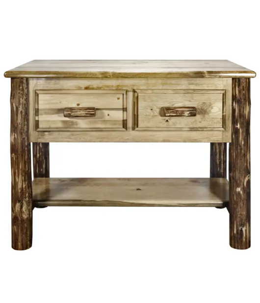 Glacier Country 2 Drawer Console Table