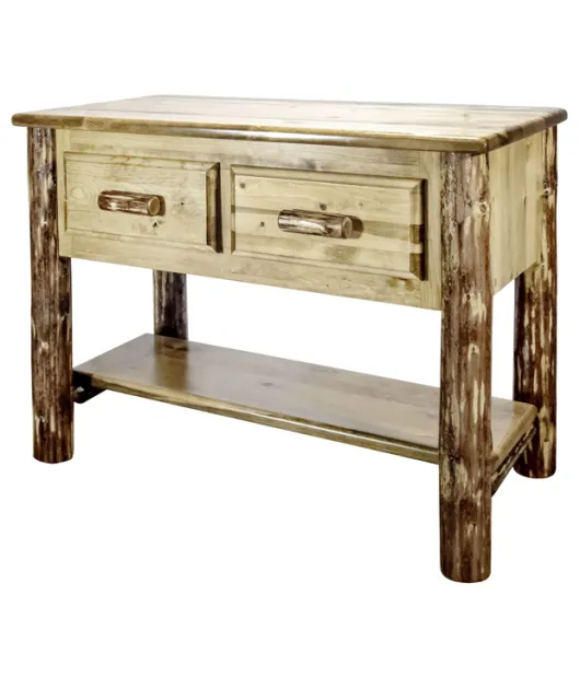 Glacier Country 2 Drawer Console Table