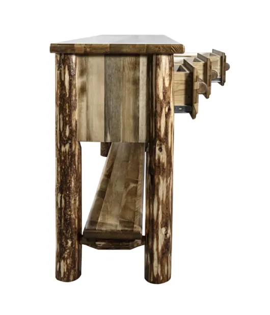 Glacier Country 3 Drawer Console Table