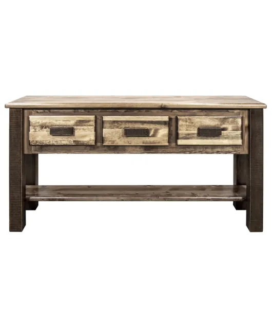 Homestead 3 Drawer Console Table