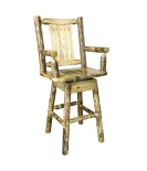 Glacier Country Captain's Swivel Bar Stool