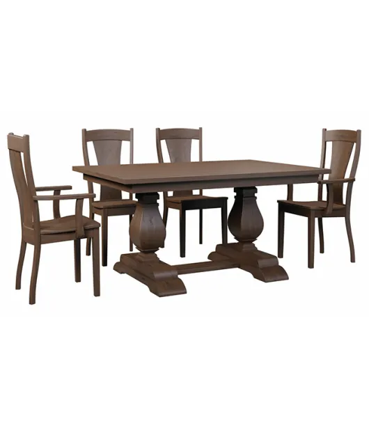 Oliver Double Pedestal Dining Table