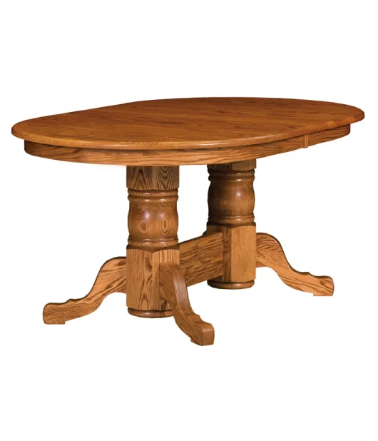 Traditional Double Pedestal Dining Table