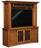 Kascade 66" 4 Door 2 Piece TV Center with Bi-Fold Pocket Doors