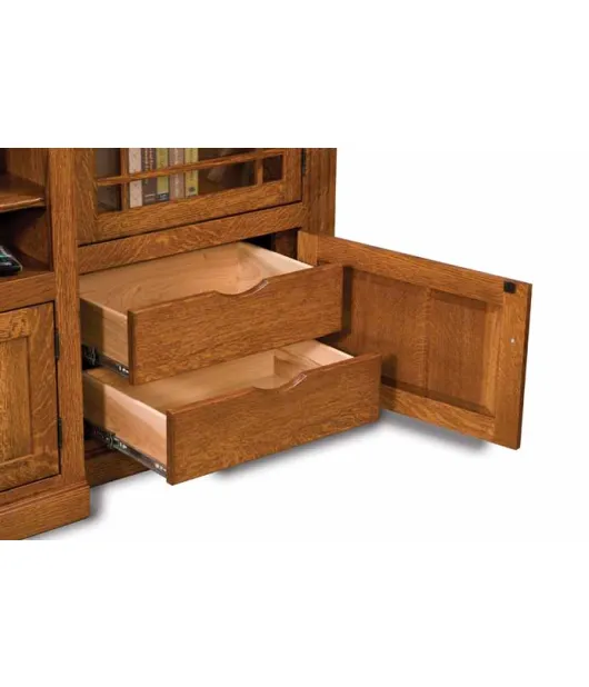 Manhattan Mission 3 Piece TV Wall Unit with Bookcases