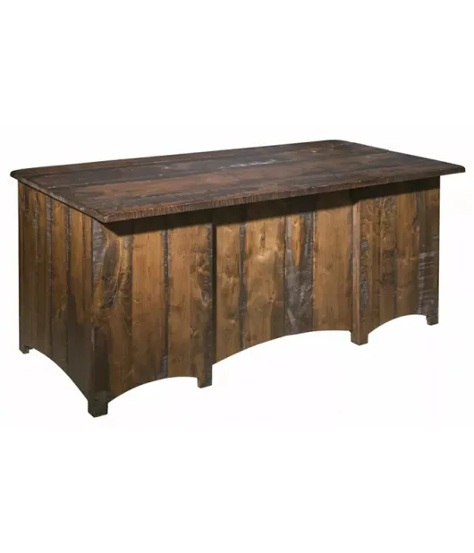 Barn Floor Double Pedestal Desk