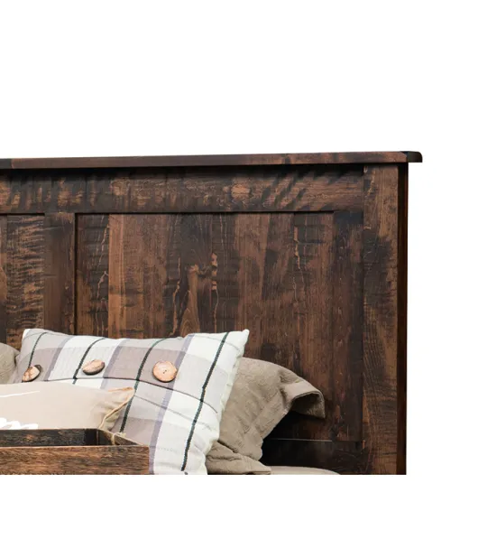 Barn Floor Mission Bed with Low Footboard