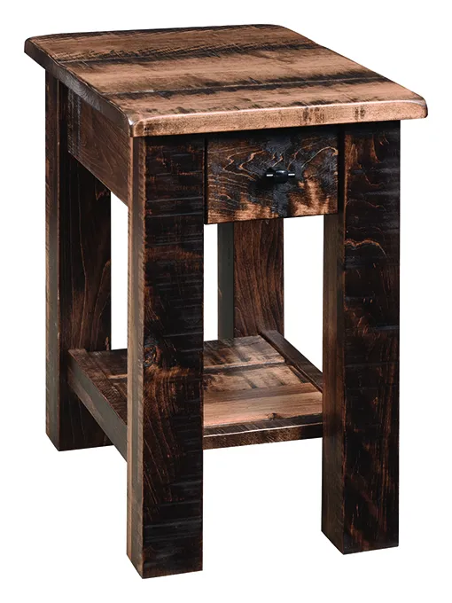 Barn Floor Chair Side Table