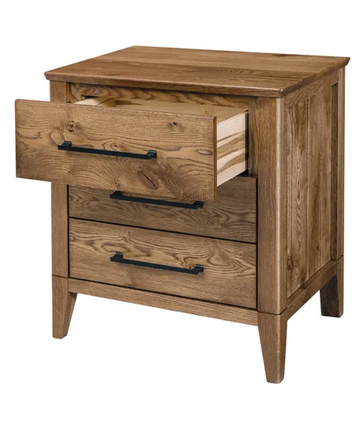 Brinkly 3 Drawer Nightstand