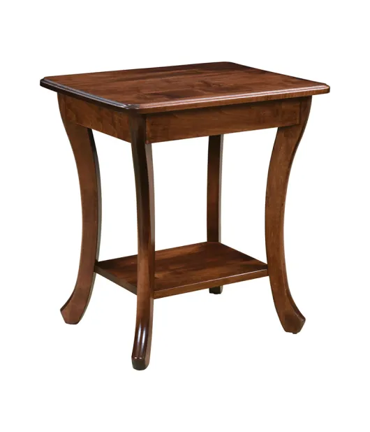 Curved Leg End Table