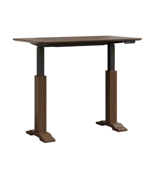 Dawsyn Adjustable Desk with Wood Base