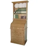 Traditional 30" Full Pedestal Roll Top Desk