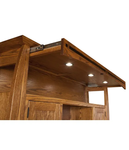 Boulder Creek Flattop Desk with Hutch