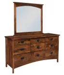 Arts & Crafts Mission 9 Drawer Dresser