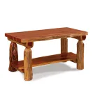 Fireside Rustic Coffee Table with Shelf