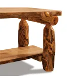 Fireside Rustic Coffee Table with Shelf