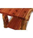 Fireside Rustic Coffee Table with Shelf