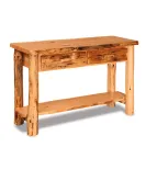 Fireside Rustic Sofa Table with Drawers