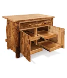 Fireside Rustic Kitchen Cabinet Island