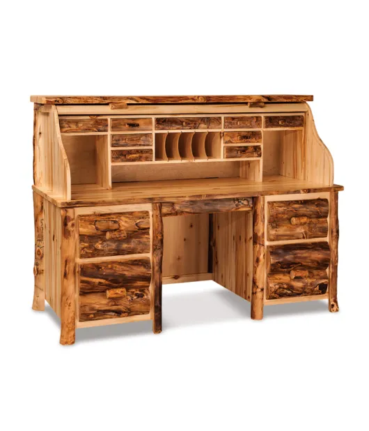 Fireside Rustic Rolltop Desk