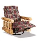 Fireside Rustic Open Arm Glider