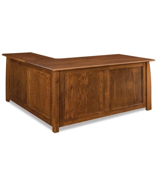 Boulder Creek 5 drawer L desk