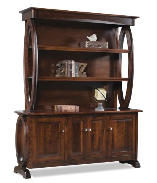 Saratoga  4 Door Backbar with Hutch Top