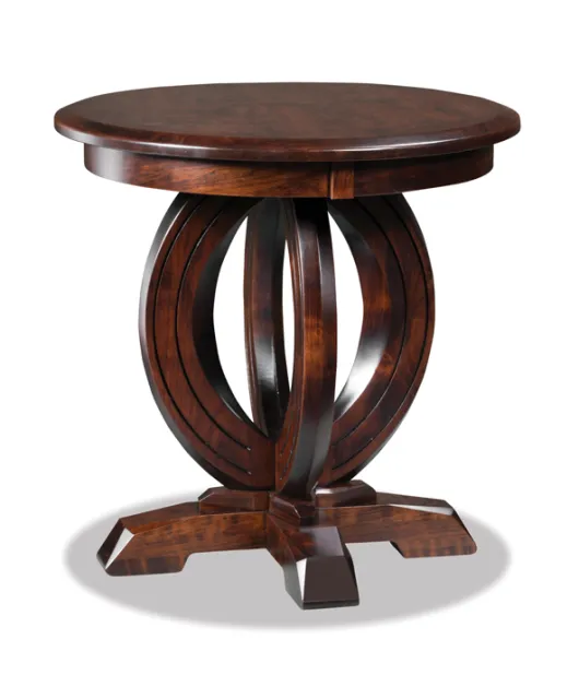 Saratoga 24" Round Solid Top End Table