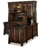 Lexington Arc 8 Drawer L Desk with Hutch