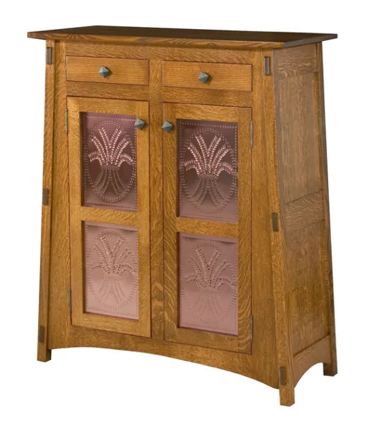 McCoy with Copper Panels Storage Cabinet