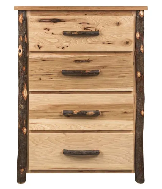 Hickory 4-Drawer Chest