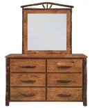 Hickory 6-Drawer Dresser