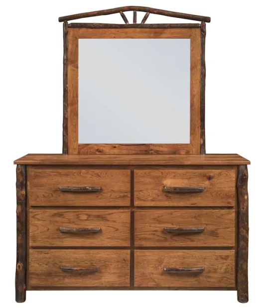 Hickory 6-Drawer Dresser