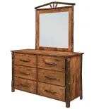 Hickory 6-Drawer Dresser